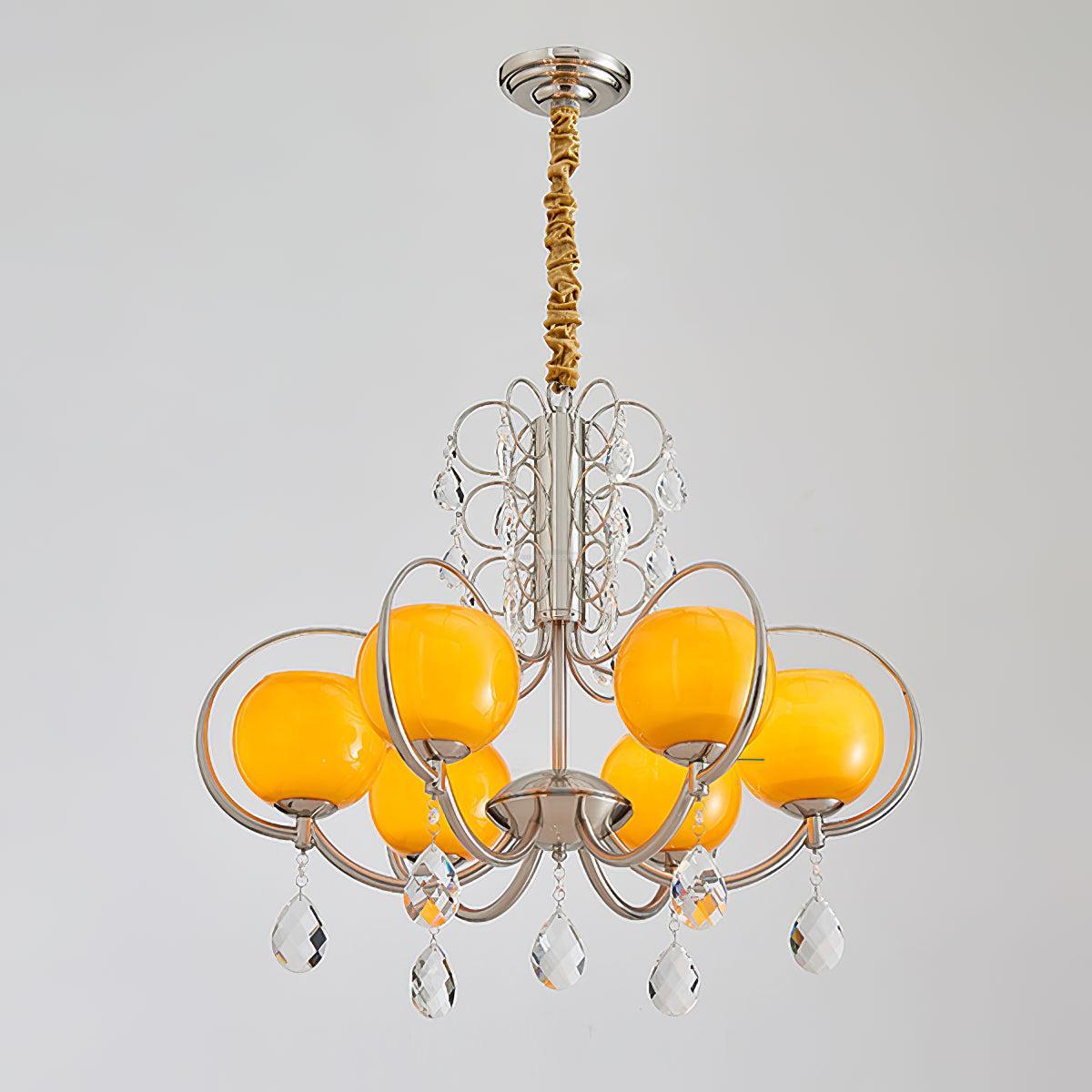 Doria Crystal Chandelier with 6/8/10 heads-Sylvia Space