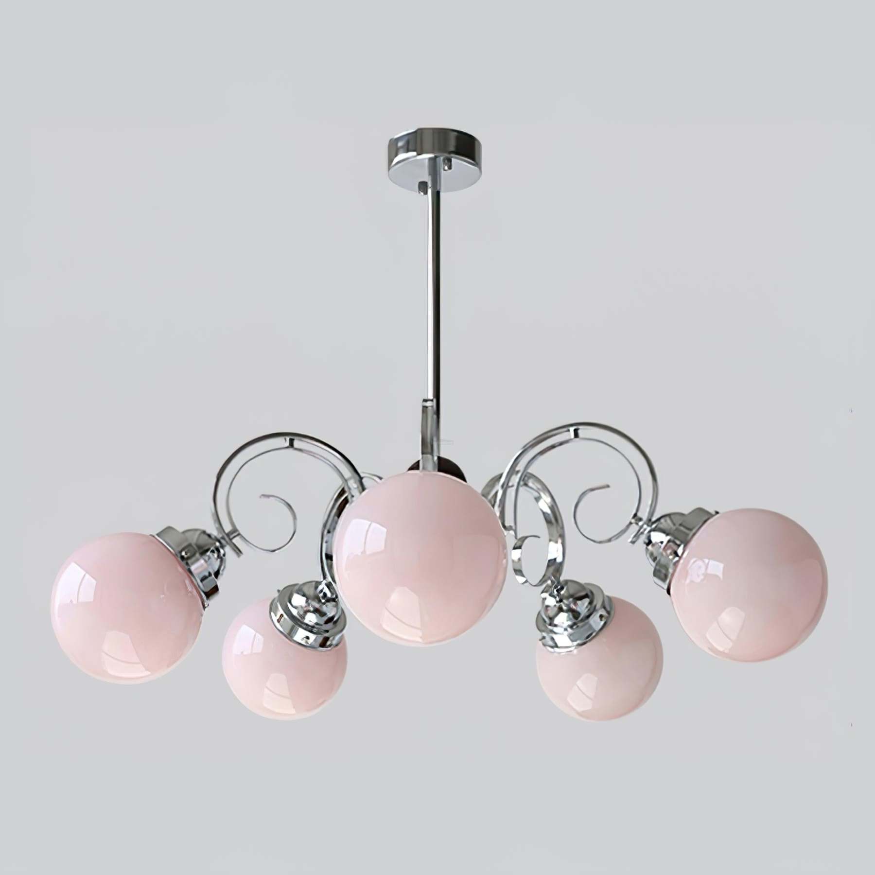 Kotter Cream Chandelier with 3/5 heads-Sylvia Space