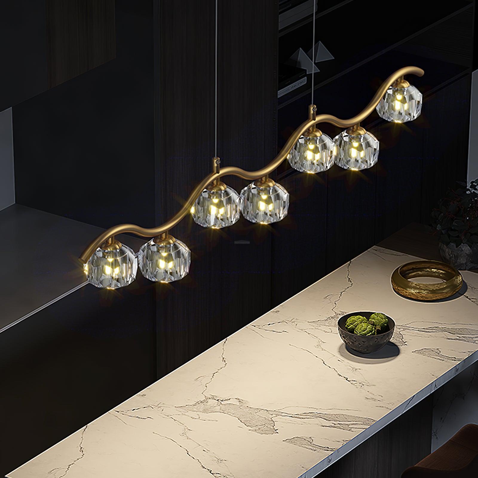 Eara Crystal Chandelier with 3/5/7 heads-Sylvia Space
