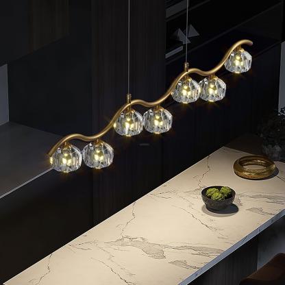 Eara Crystal Chandelier with 3/5/7 heads-Sylvia Space