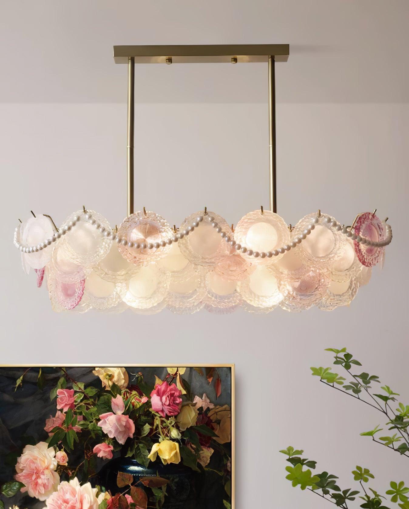 Rainbow Chandelier with Round/Long canopy-Sylvia Space