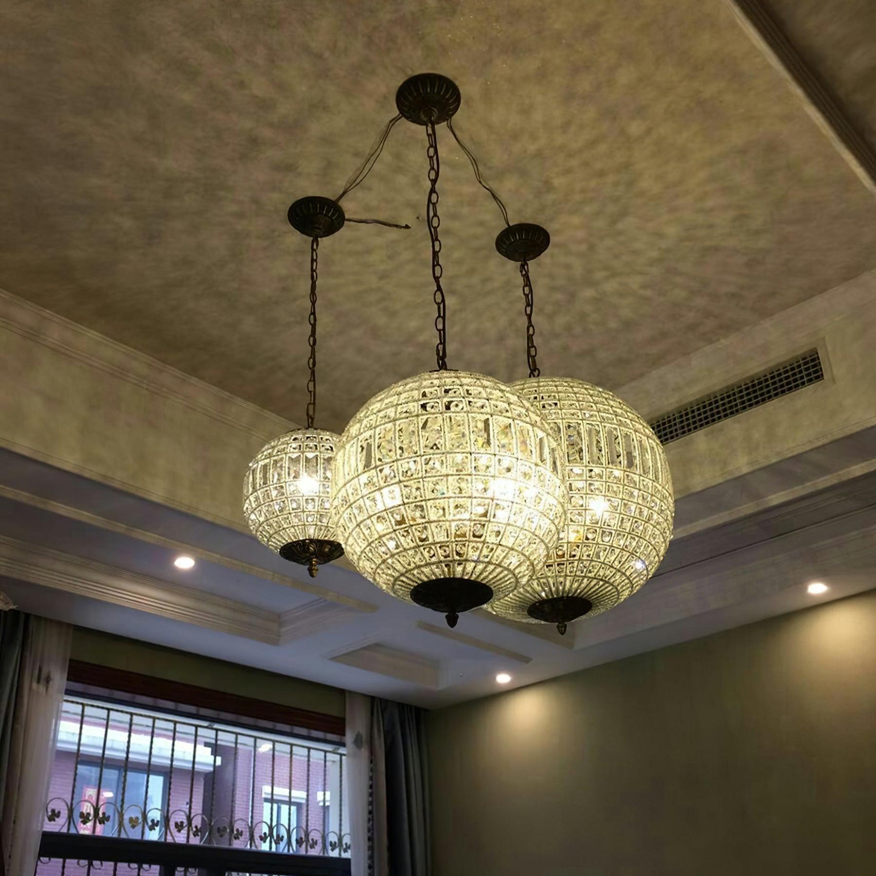 Traditional Globe Chandelier-Sylvia Space