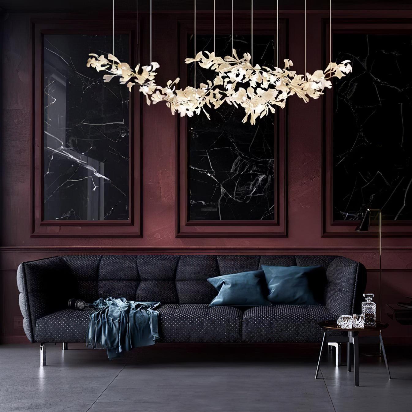 Gingko Chandelier with Double Layer Combination-Sylvia Space