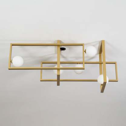 Mondrian Glass Ceiling Light L 47.2″-Sylvia Space