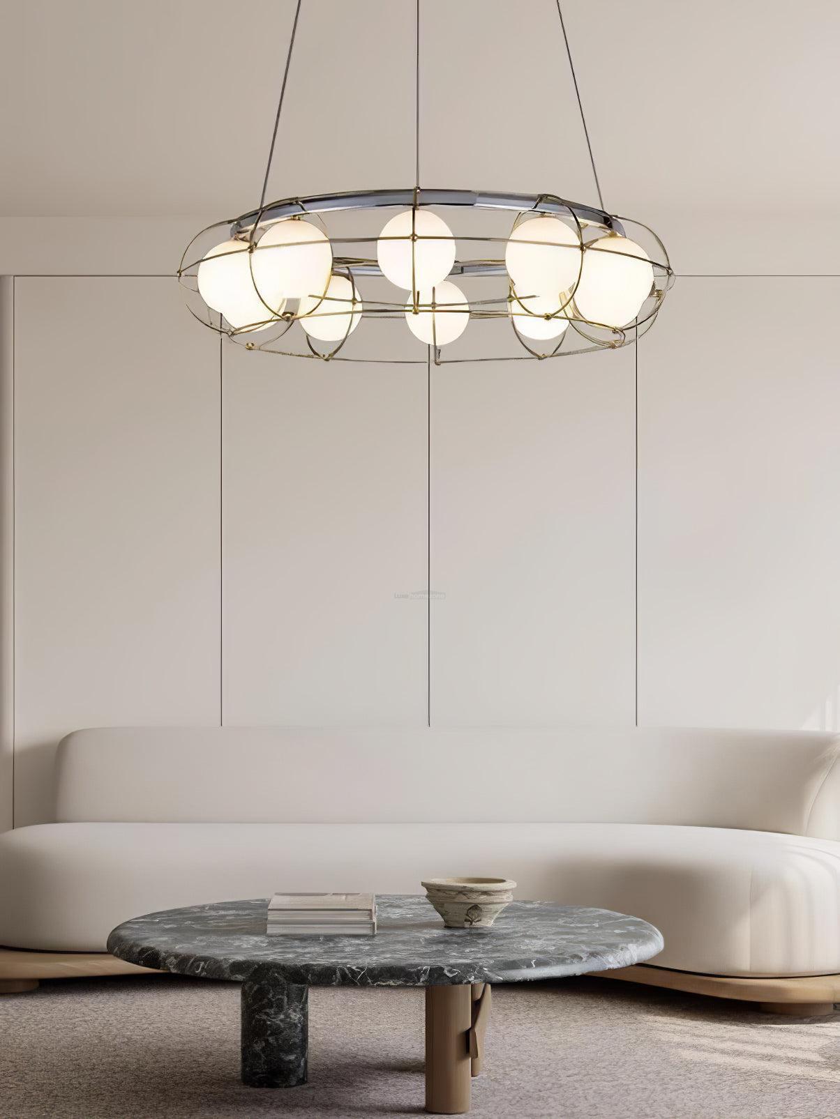 Maytoni Round/Linear Chandelier-Sylvia Space