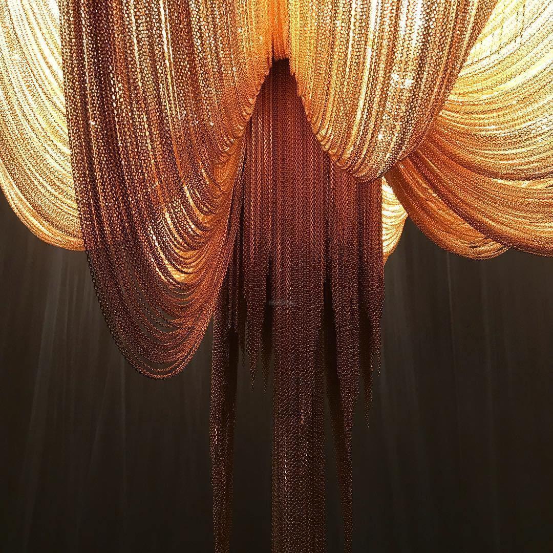 Shimmering Chandelier with Chains-Sylvia Space