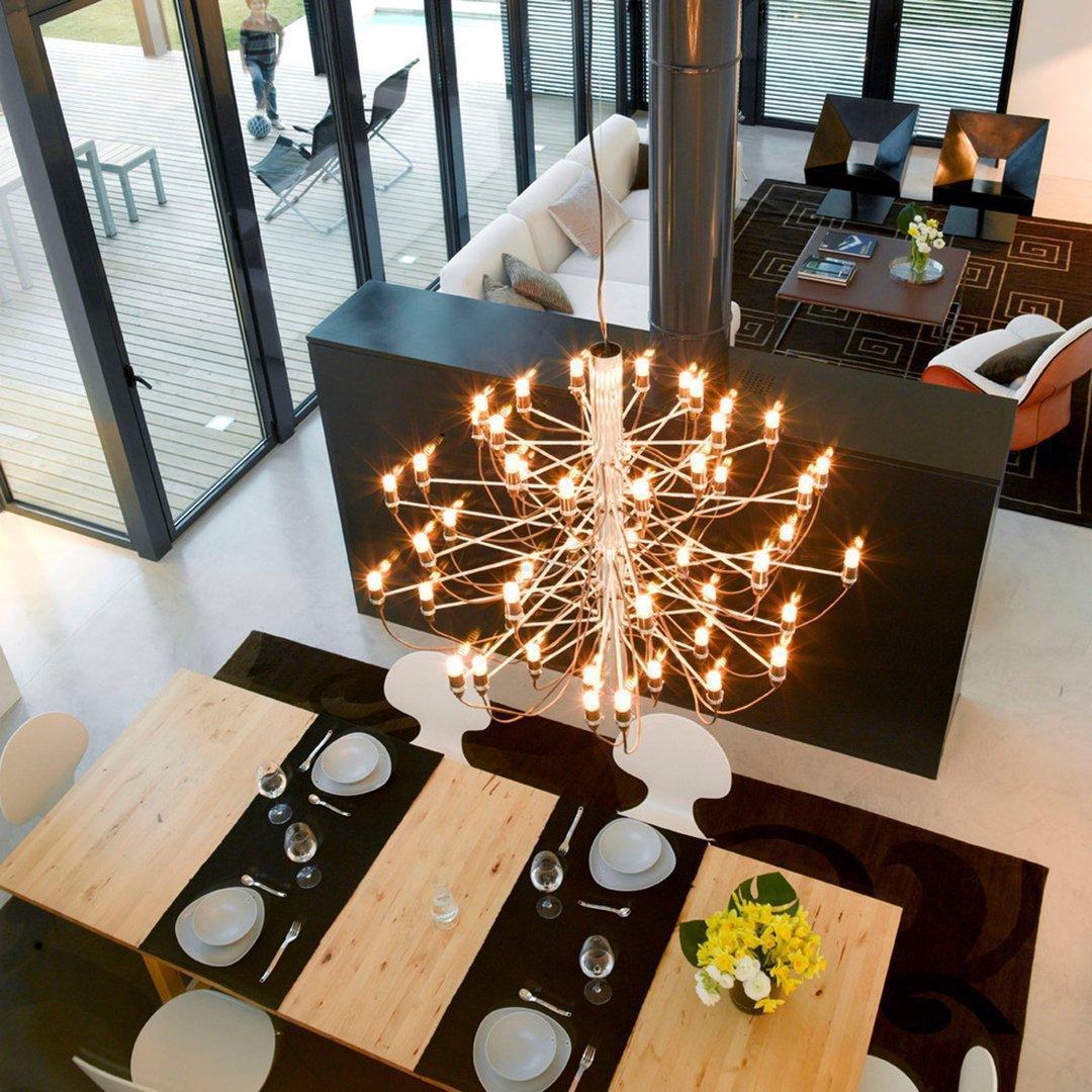 2097 Suspension Lamp with 18/30/50/75 heads-Sylvia Space