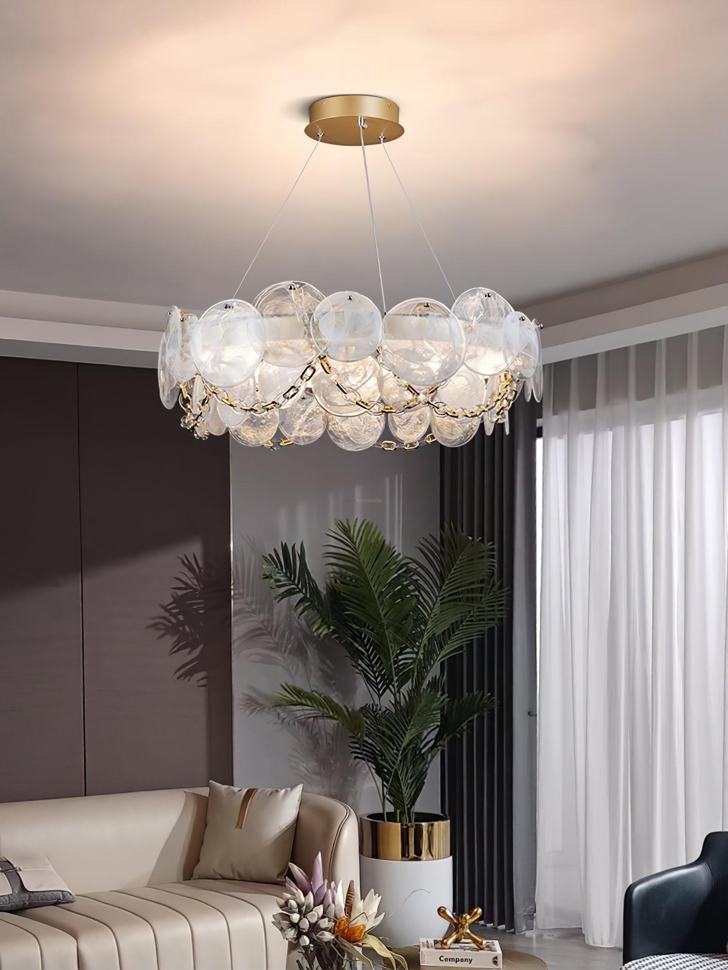 Cassia Chandelier ∅ 26.6″-Sylvia Space