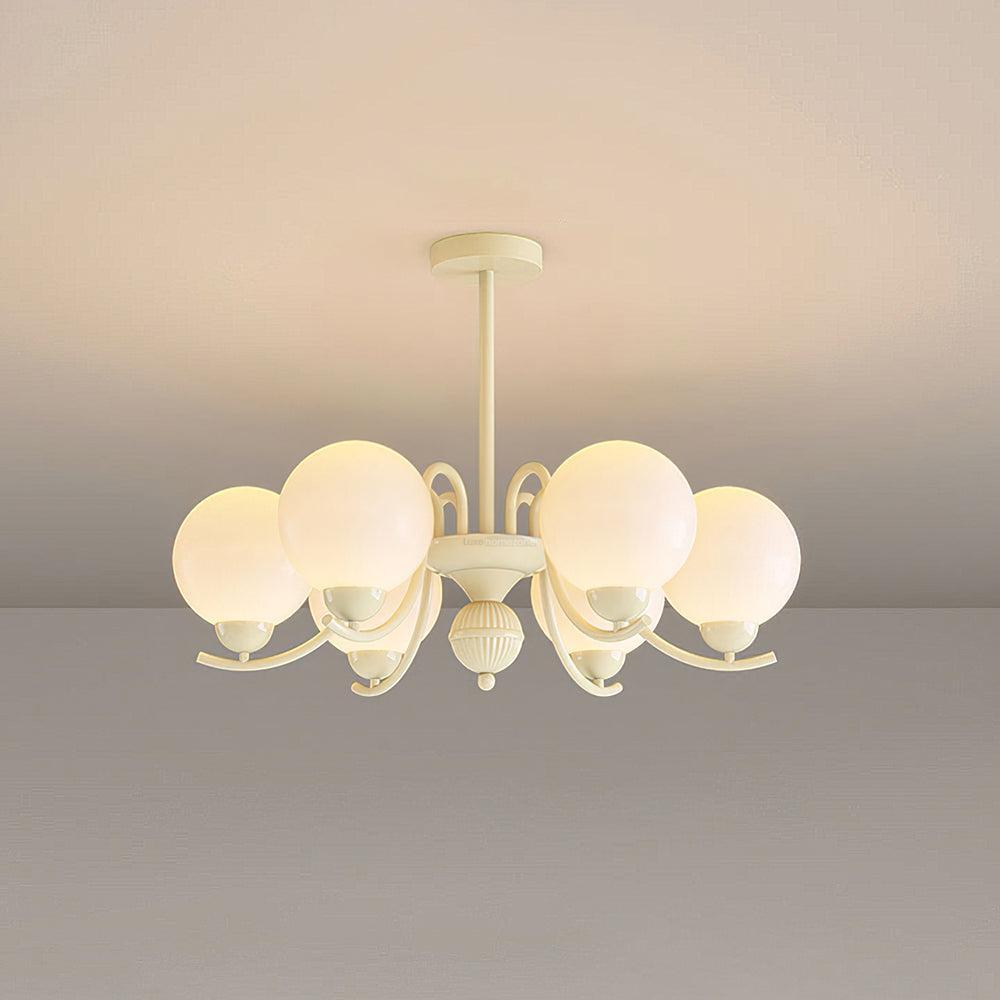 Vanilla Ball Chandelier with 3/5/6/8 heads-Sylvia Space