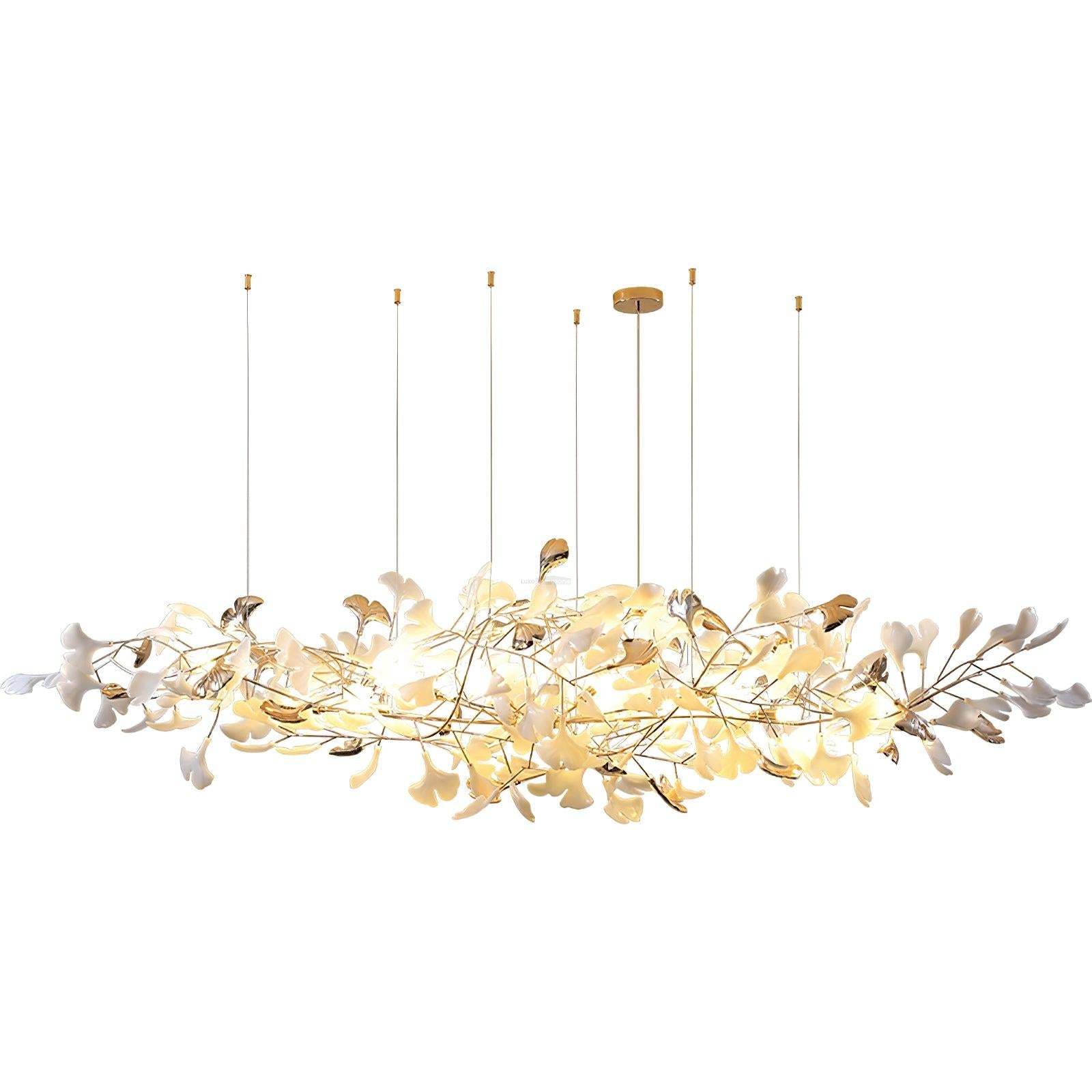 Ginkgo Cloud Chandelier with 2 models-Sylvia Space