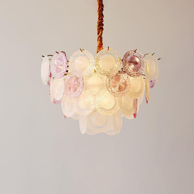 Rainbow Chandelier with Round/Long canopy-Sylvia Space