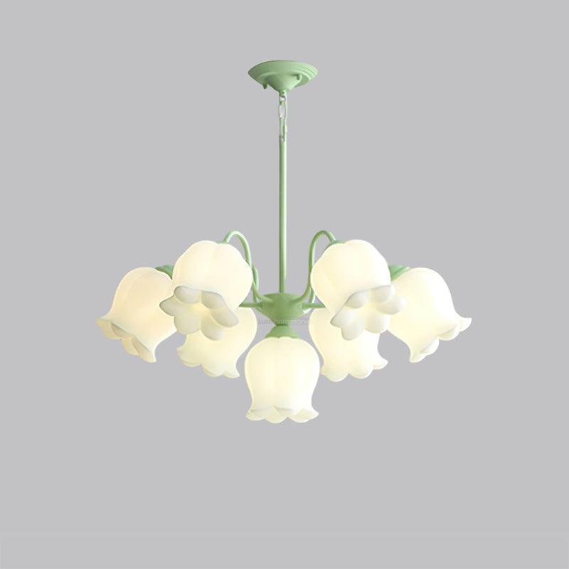 Lilium Cluster Chandelier with 3+1/5+1/6+1/8+1 heads-Sylvia Space