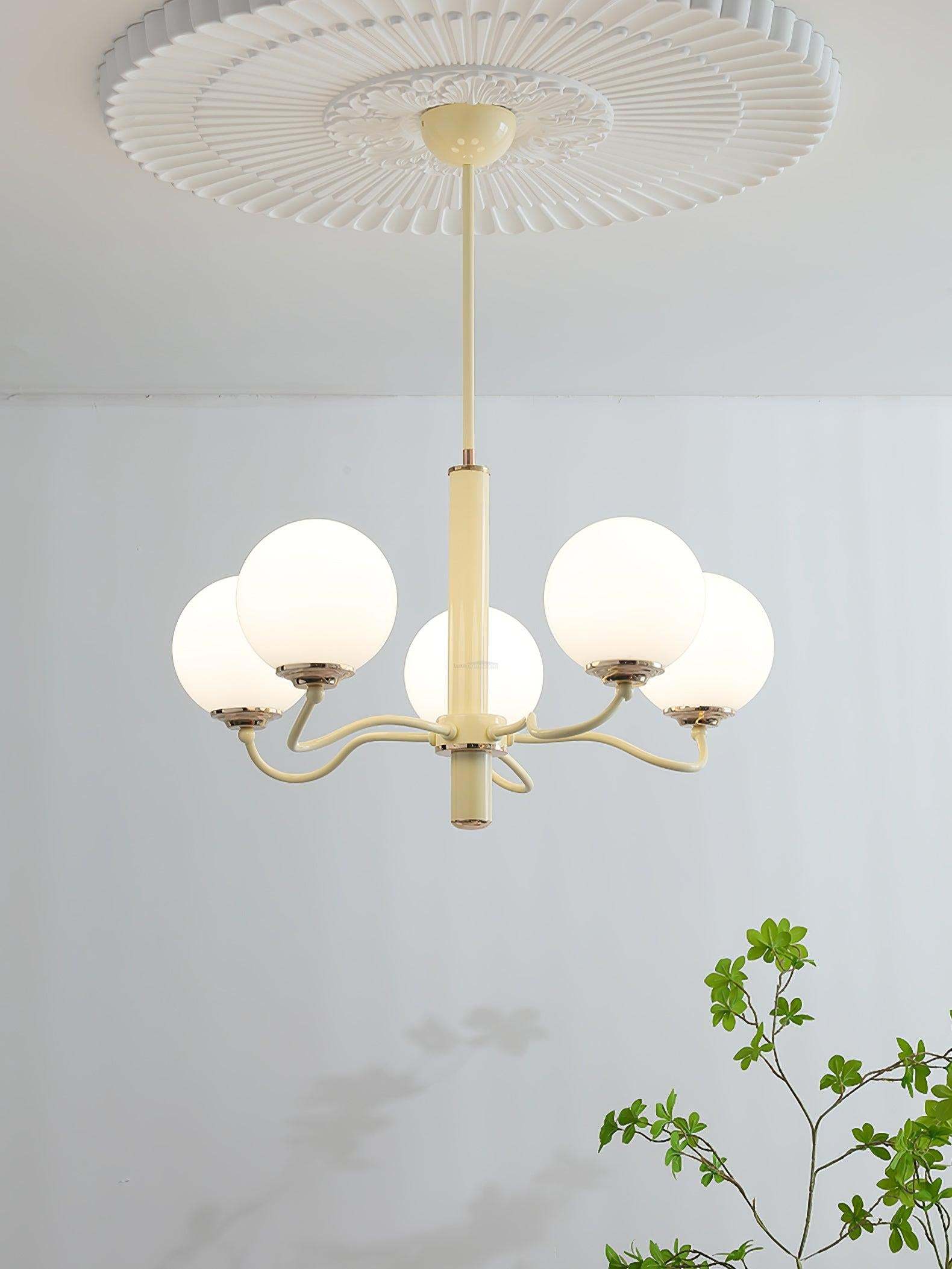 Radiant Globe Chandelier with 3/6/8 heads-Sylvia Space