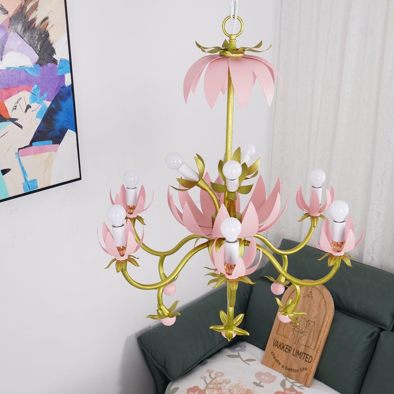Mardi Gras Blossom Chandelier  Φ 25.6″-Sylvia Space