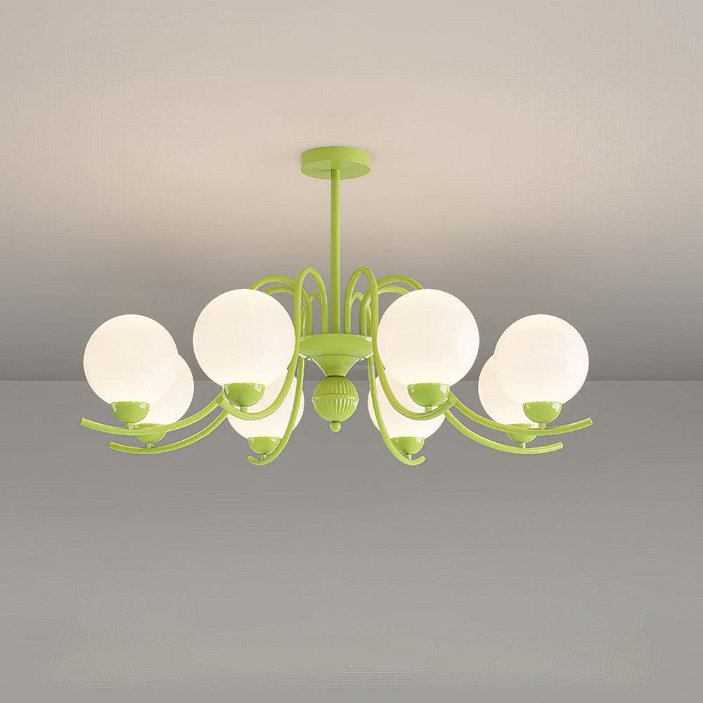 Vanilla Ball Chandelier with 3/5/6/8 heads-Sylvia Space