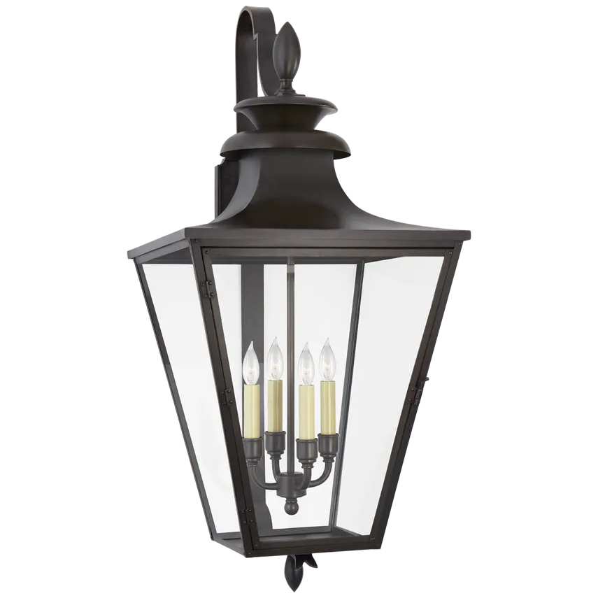 Albermarled Large Bracketed Wall Lantern-Sylvia Space