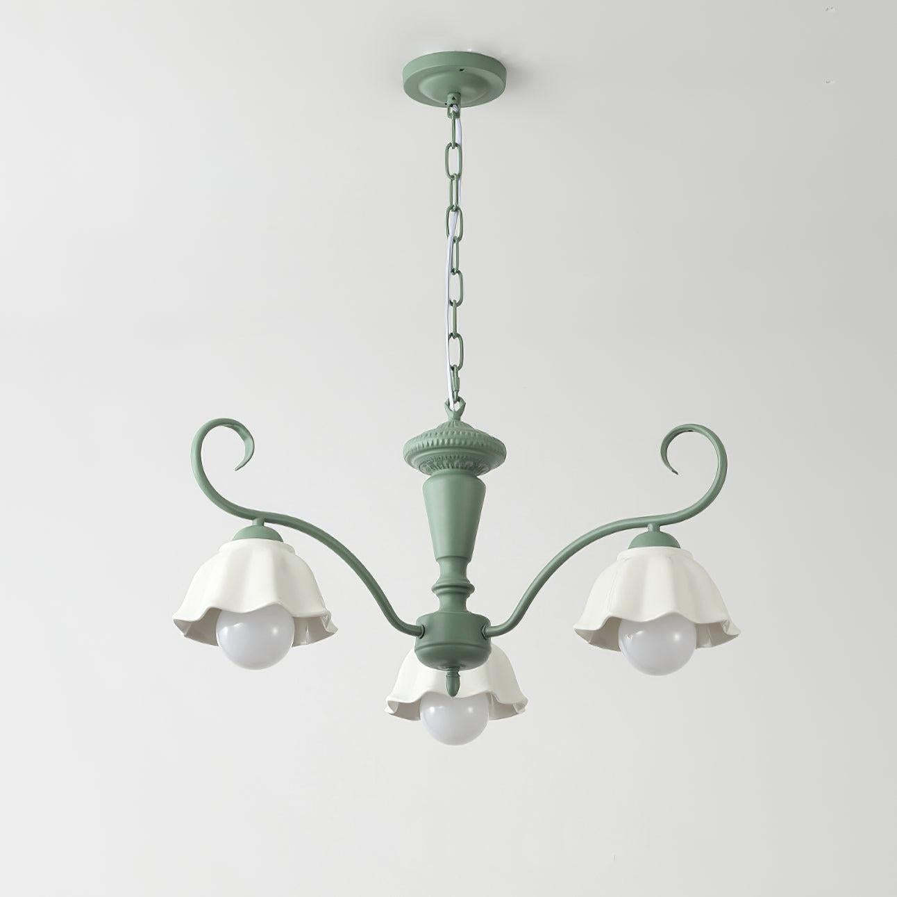 Savoy Flower Chandelier with 3/6/8 heads-Sylvia Space