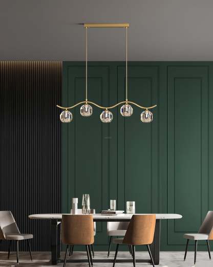 Eara Crystal Chandelier with 3/5/7 heads-Sylvia Space