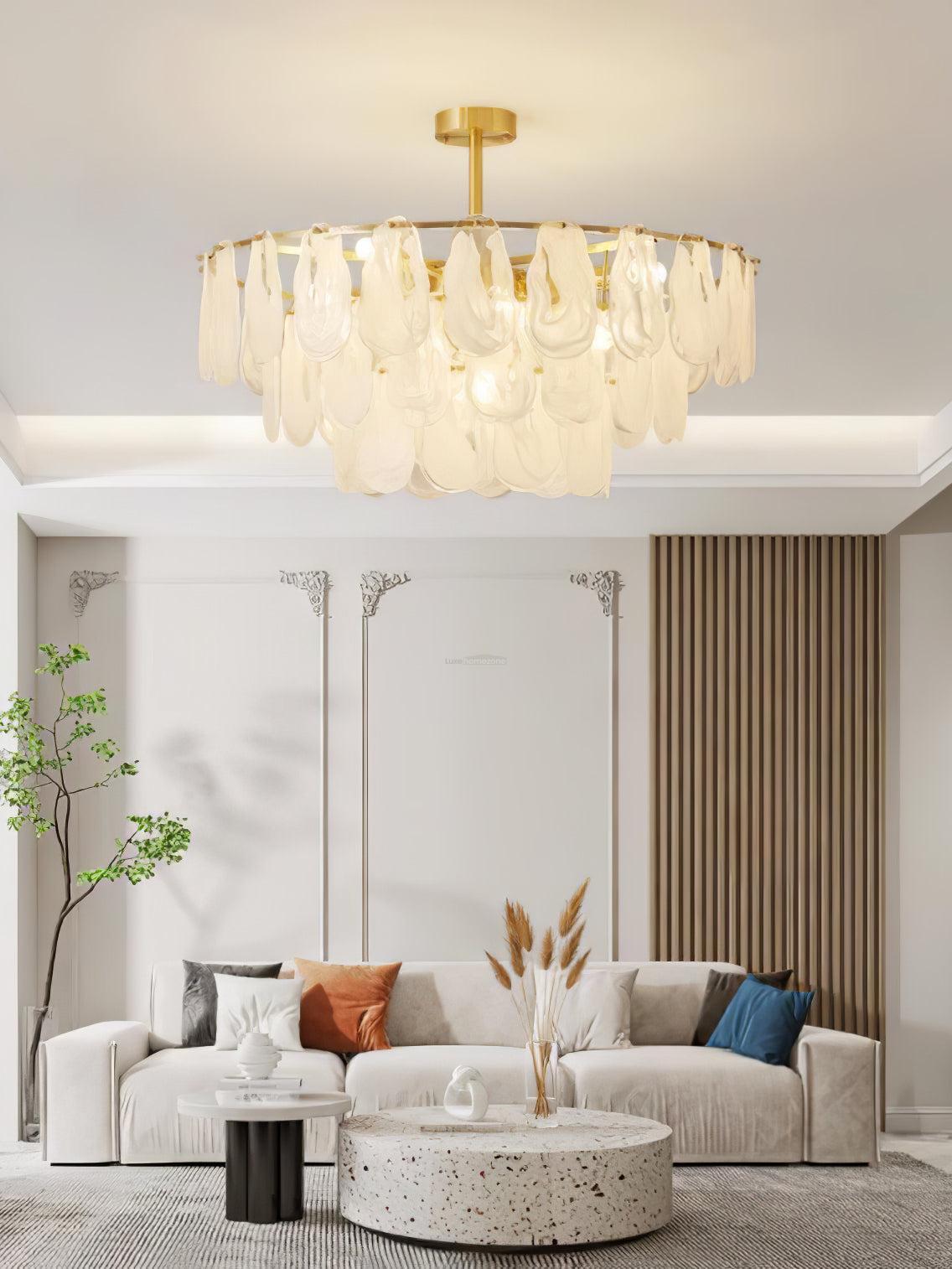 Round Cloud Glass Pendant-Sylvia Space