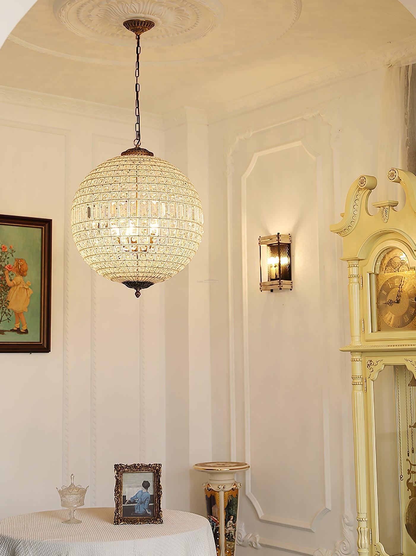 Traditional Globe Chandelier-Sylvia Space