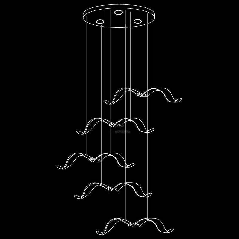 Large Seagull Chandelier with 1/3/5/7/9/11/12/18 heads-Sylvia Space
