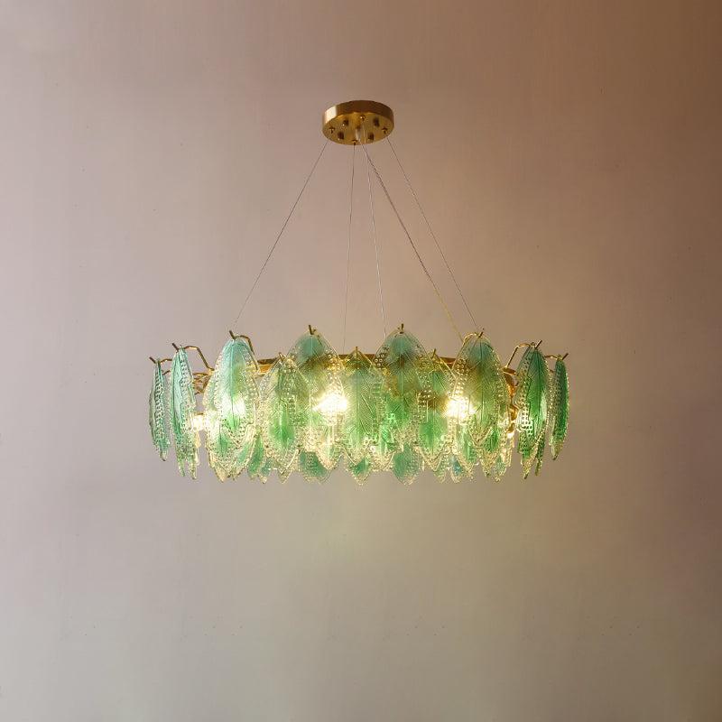 Maple Leaf Type Glass Chandelier-Sylvia Space