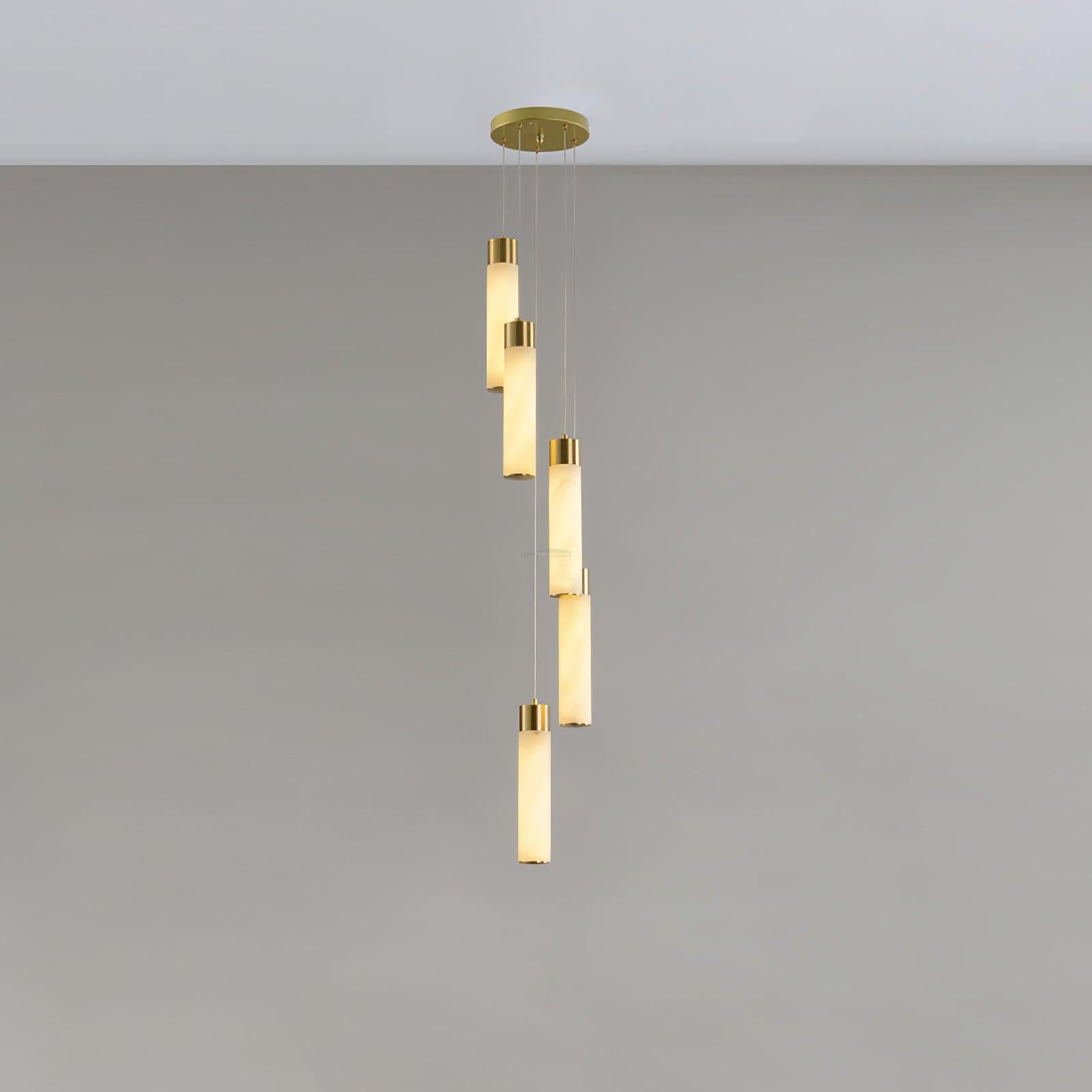 Celestial Alabaster Cascade Chandelier with 5/7/9/12/16/18/24/32 heads-Sylvia Space
