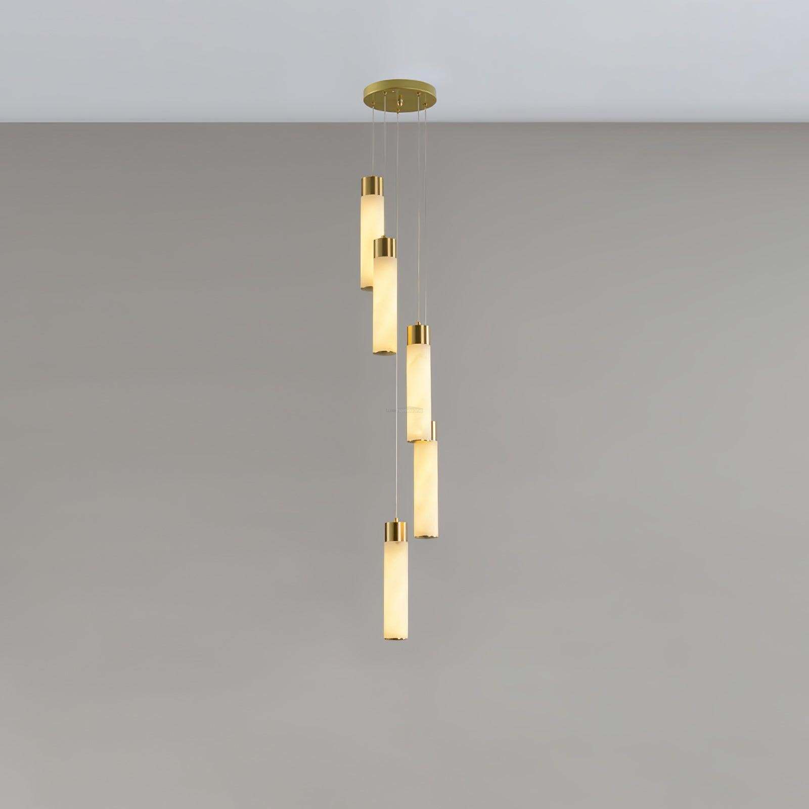 Celestial Alabaster Cascade Chandelier with 5/7/9/12/16/18/24/32 heads-Sylvia Space