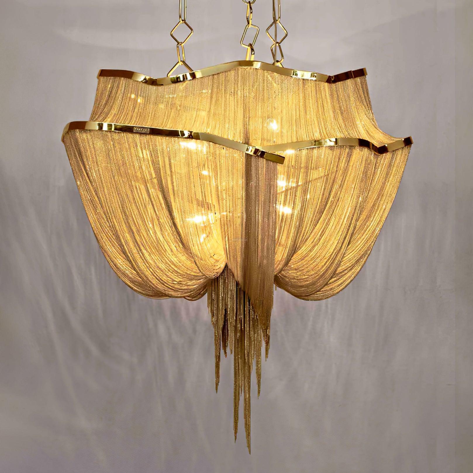 Shimmering Chandelier with Chains-Sylvia Space