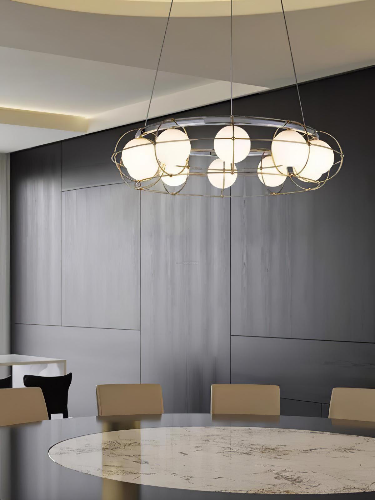 Maytoni Round/Linear Chandelier-Sylvia Space