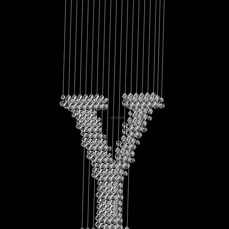 Charcoal Letter Chandeliers Y-Sylvia Space