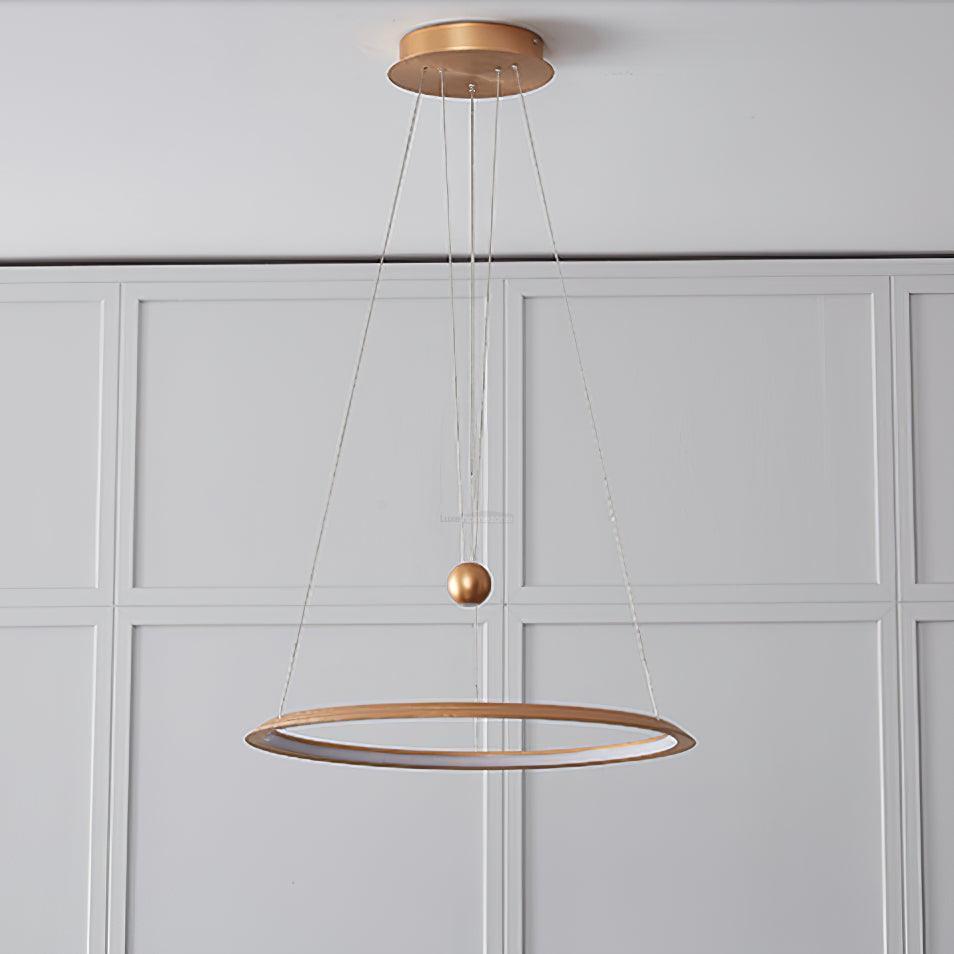 Circular LED Chandelier ∅ 23.6″-Sylvia Space