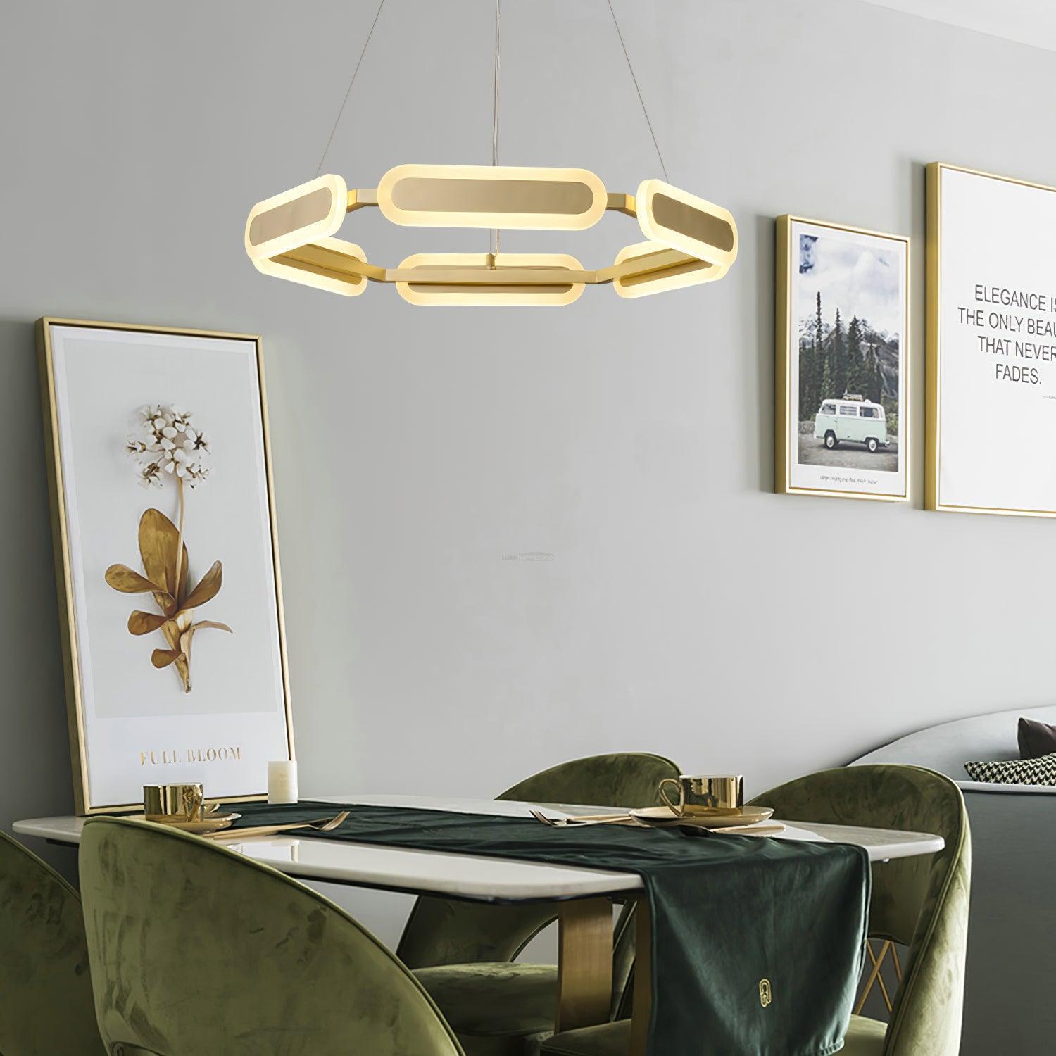 Swirl Chandelier ∅ 27.7″-Sylvia Space