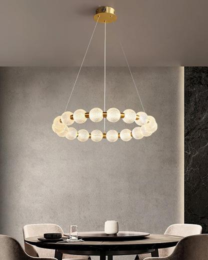 Pearl Ring Chandelier-Sylvia Space