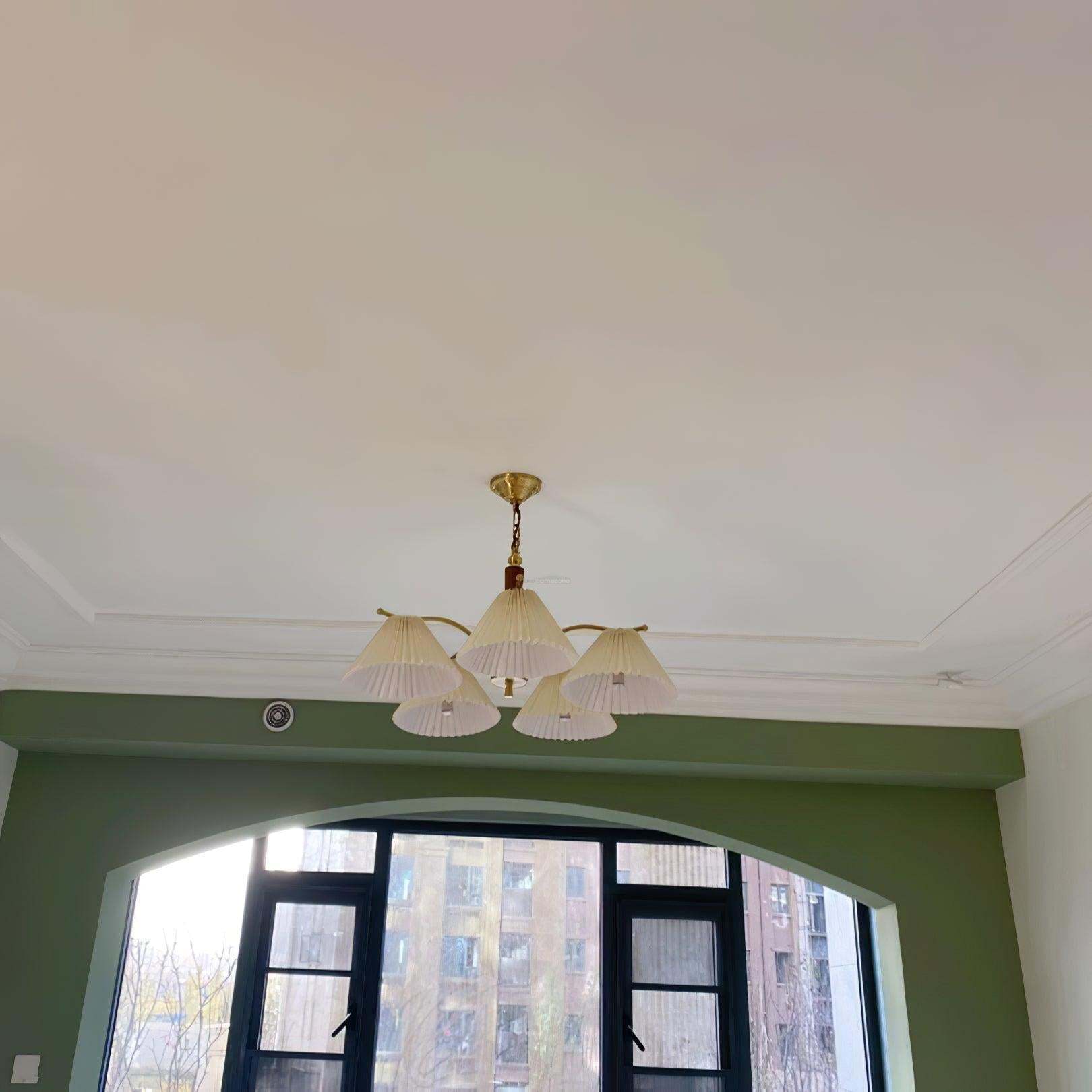 Wrinkled Chandelier with 3/5 heads-Sylvia Space