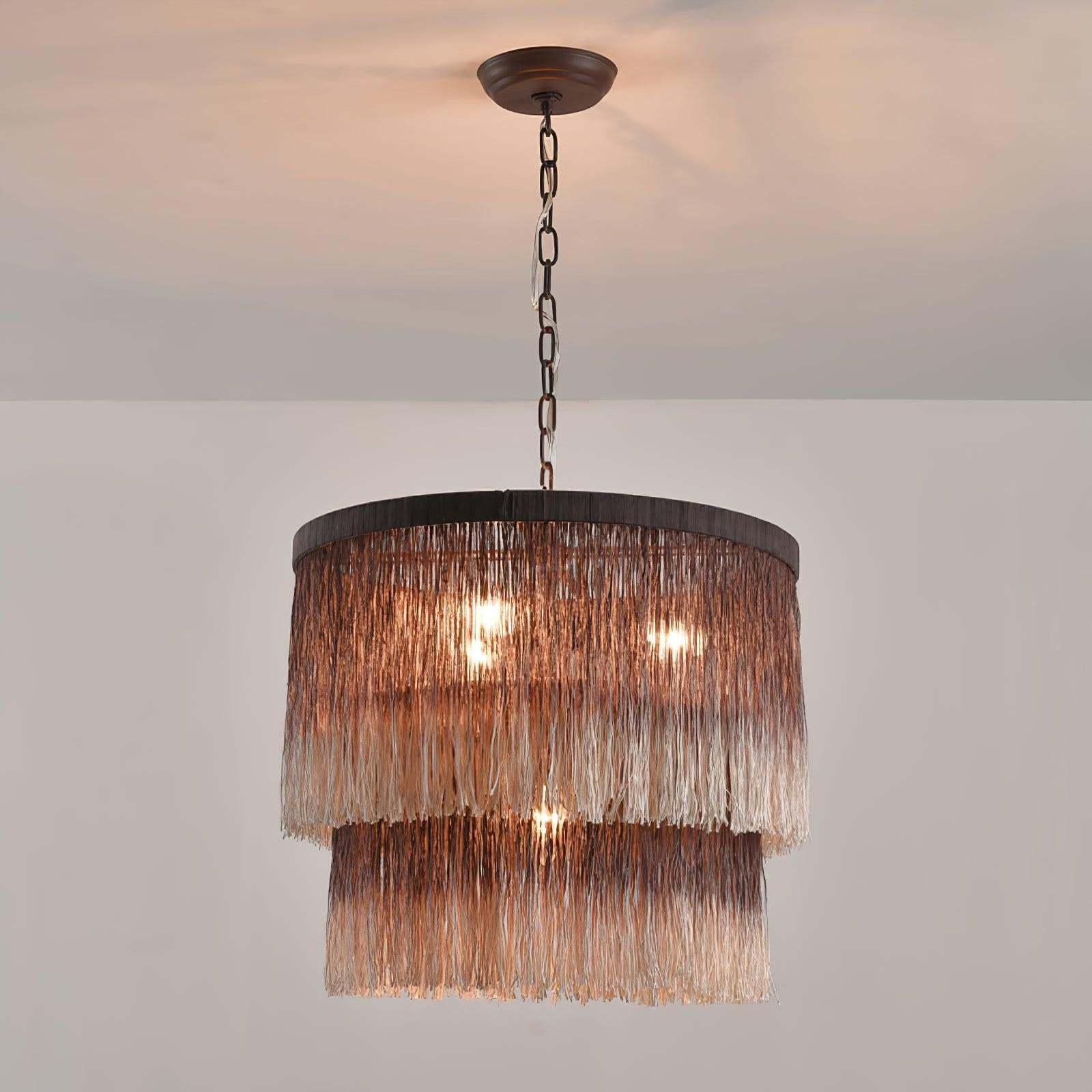 Tassel Chandelier ∅ 17.7″-Sylvia Space