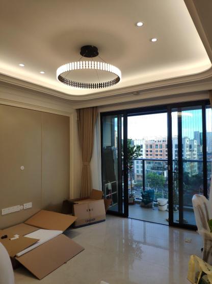 Hanging LED Chandelier ∅ 15.7″-Sylvia Space