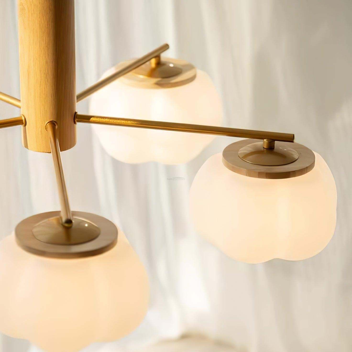 Cotton Balls Round/Linear Chandelier-Sylvia Space