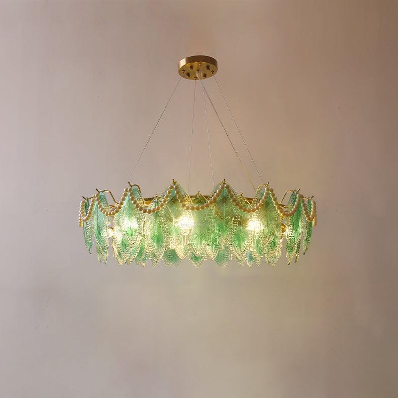 Maple Leaf Type Glass Chandelier-Sylvia Space