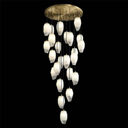 Mary Modern Glass Chandelier, Contemporary Pendant Lights-Sylvia Space