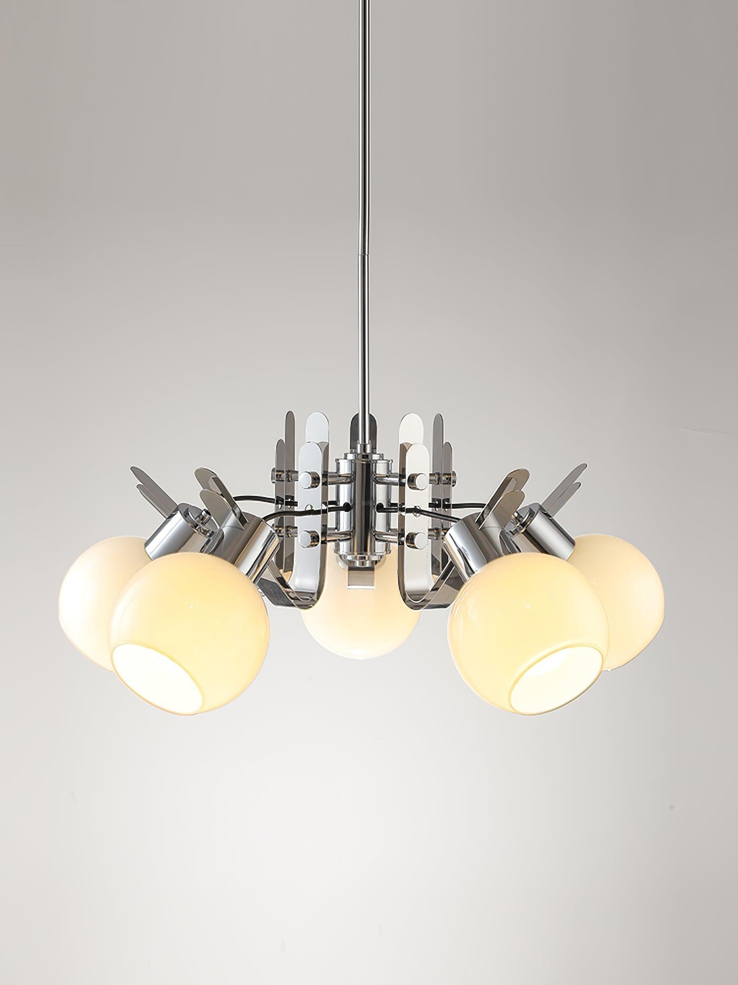 Geometrical Chrome Chandelier-Sylvia Space