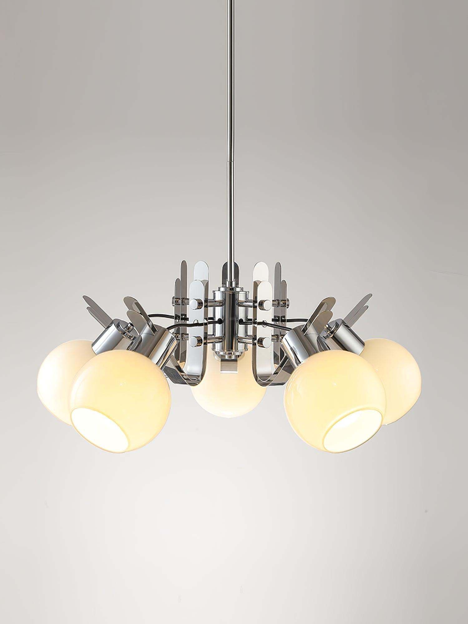 Geometrical Chrome Chandelier-Sylvia Space