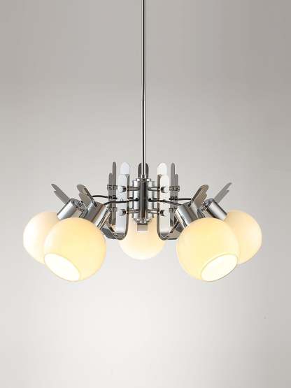 Geometrical Chrome Chandelier-Sylvia Space