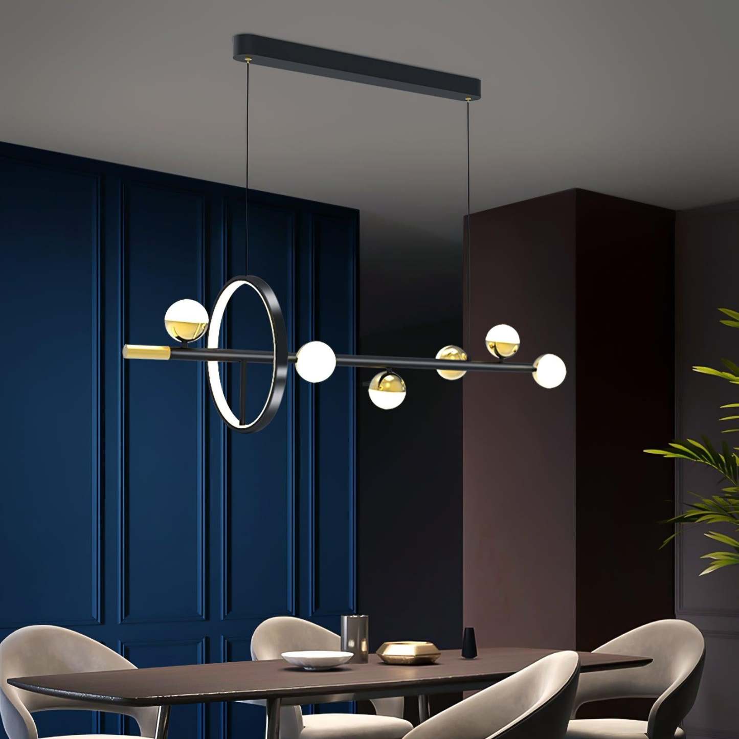 Alonso Linear Chandelier-Sylvia Space