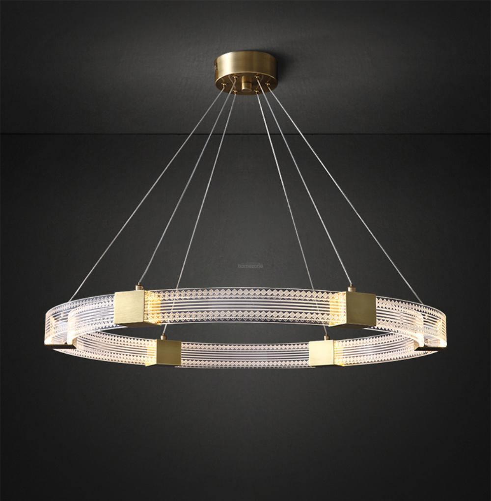 Parallel Ring LED Chandelier ∅ 25.6″-Sylvia Space
