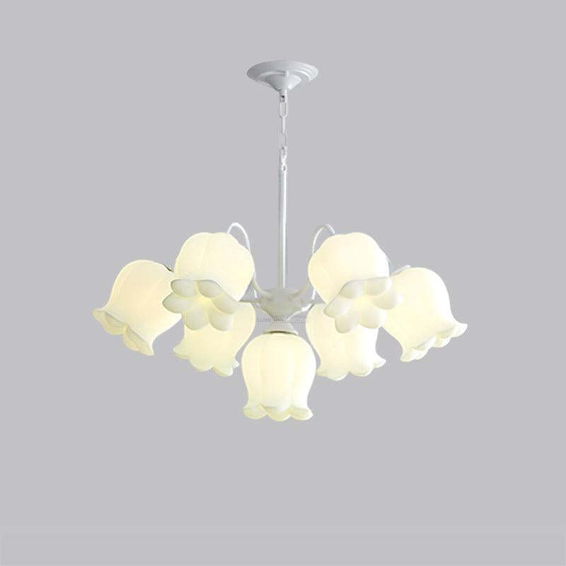Lilium Cluster Chandelier with 3+1/5+1/6+1/8+1 heads-Sylvia Space