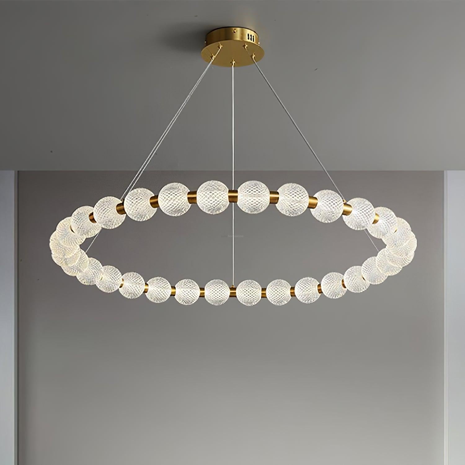 Pearl Ring Chandelier-Sylvia Space