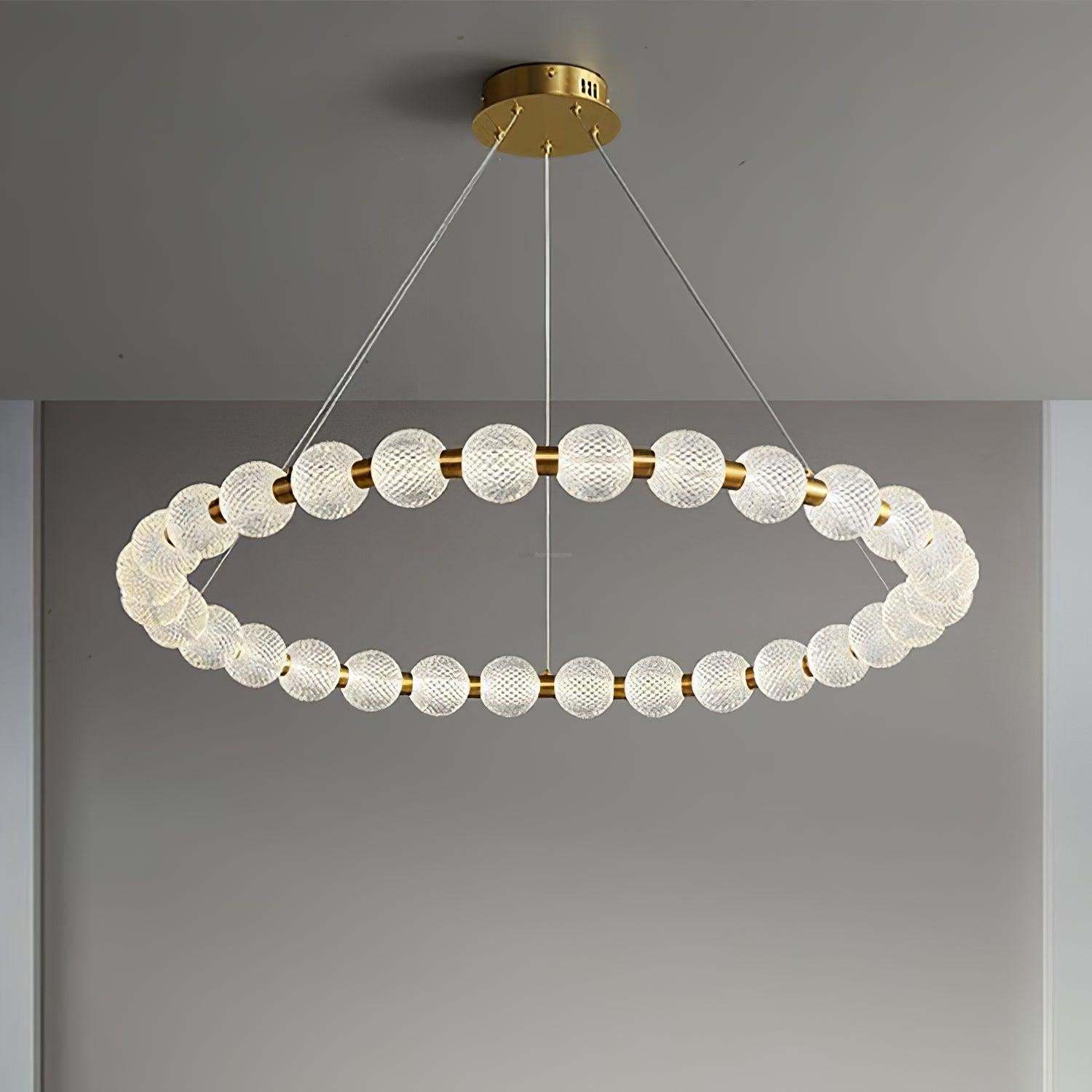 Pearl Ring Chandelier-Sylvia Space