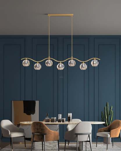 Eara Crystal Chandelier with 3/5/7 heads-Sylvia Space