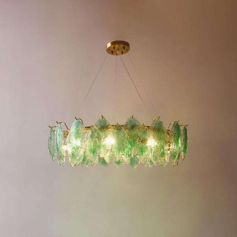 Maple Leaf Type Glass Chandelier-Sylvia Space